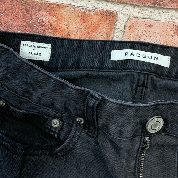 Pacsun men’s stacked skinny jeans. Size 30 - Picture 7 of 8